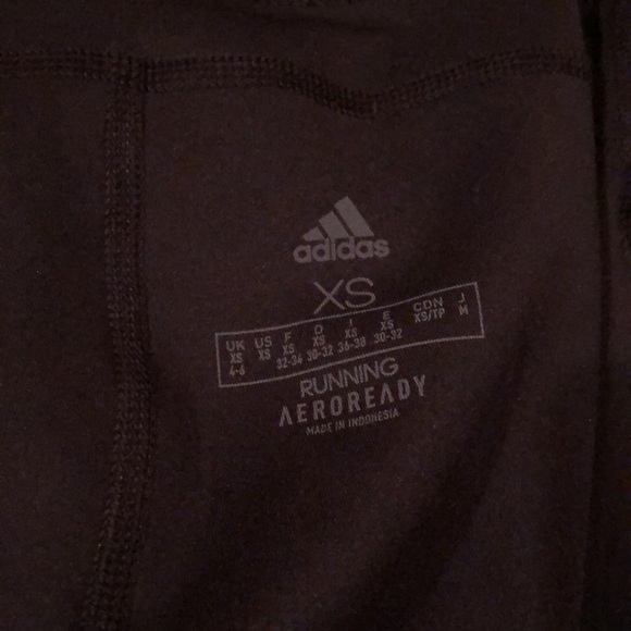 Adidas Own The Run Tights Black White XS - Picture 8 of 14